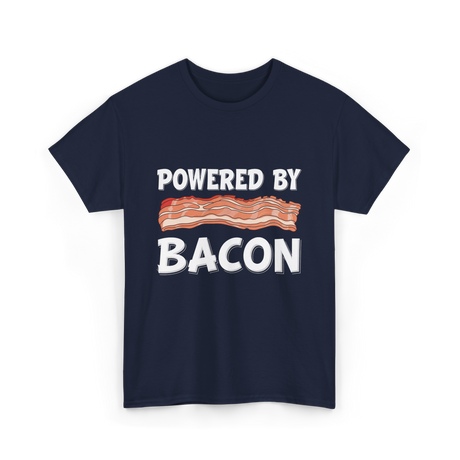 Powered By Bacon Bacon Lover T-Shirt - Navy