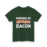 Powered By Bacon Bacon Lover T-Shirt - Forest Green