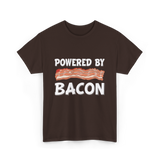 Powered By Bacon Bacon Lover T-Shirt - Dark Chocolate