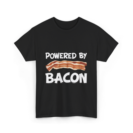 Powered By Bacon Bacon Lovers T-Shirt - Black