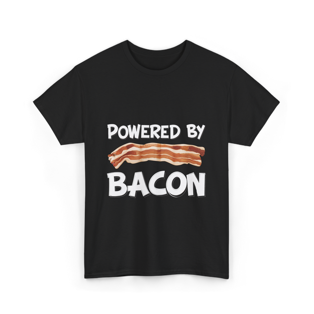 Powered By Bacon Bacon Lovers T-Shirt - Black