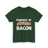 Powered By Bacon Bacon Lovers T-Shirt - Forest Green