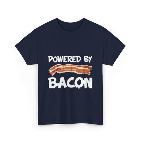 Powered By Bacon Bacon Lovers T-Shirt - Navy