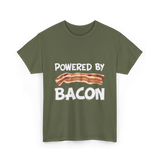 Powered By Bacon Bacon Lovers T-Shirt - Military Green