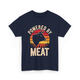 Powered By Meat Carnivore T-Shirt - Navy