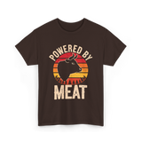 Powered By Meat Carnivore T-Shirt - Dark Chocolate