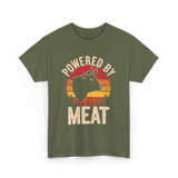 Powered By Meat Carnivore T-Shirt - Military Green