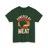 Powered By Meat Carnivore T-Shirt - Forest Green