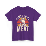 Powered By Meat Carnivore Woman T-Shirt - Purple