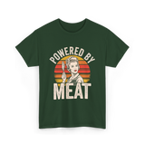 Powered By Meat Carnivore Woman T-Shirt - Forest Green