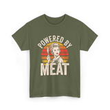 Powered By Meat Carnivore Woman T-Shirt - Military Green