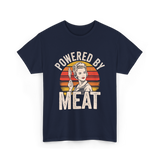 Powered By Meat Carnivore Woman T-Shirt - Navy