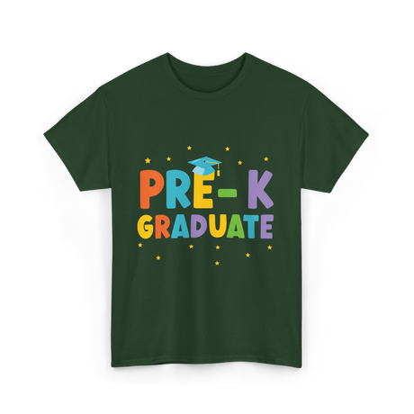 Pre-K Graduate Kids Graduate T-Shirt - Forest Green