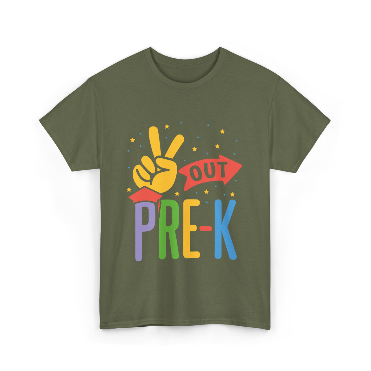 Pre-K Kids T-Shirt - Military Green