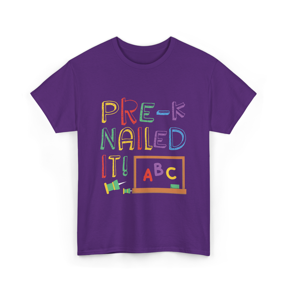 Pre-K Nailed It Pre-Kindergarten Kids T-Shirt - Purple