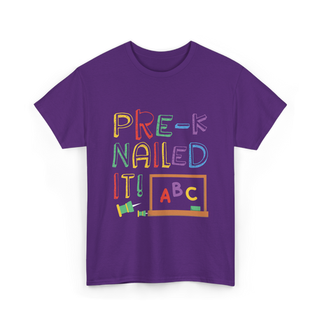 Pre-K Nailed It Pre-Kindergarten Kids T-Shirt - Purple