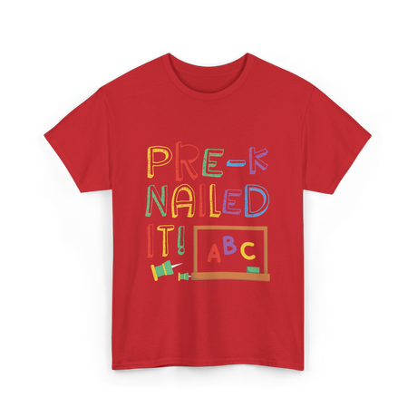 Pre-K Nailed It Pre-Kindergarten Kids T-Shirt - Red