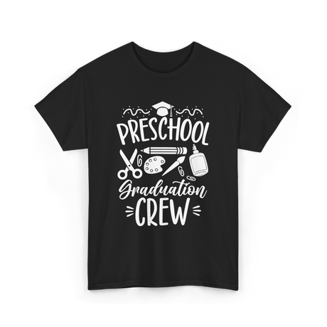 Preschool Graduation Crew Graduation T-Shirt - Black