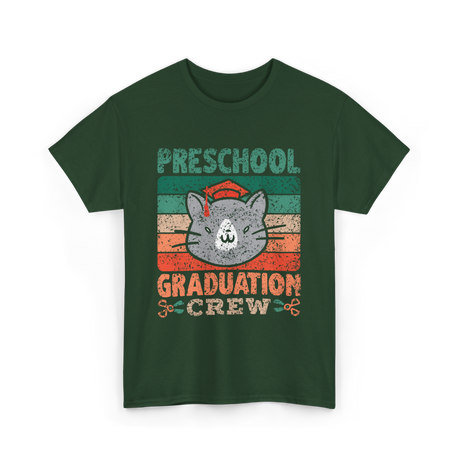 Preschool Graduation Crew Graduation T-Shirt - Forest Green