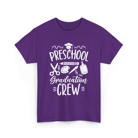 Preschool Graduation Crew Graduation T-Shirt - Purple