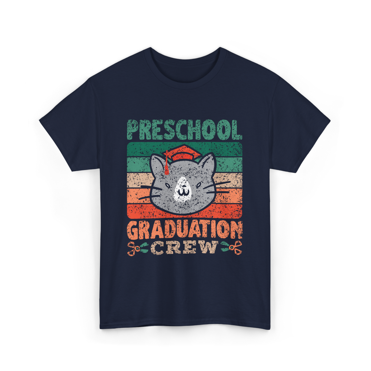 Preschool Graduation Crew Graduation T-Shirt - Navy