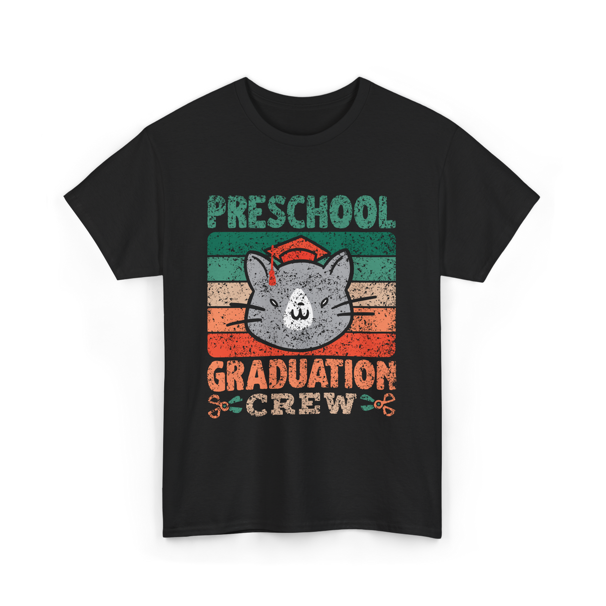 Preschool Graduation Crew Graduation T-Shirt - Black