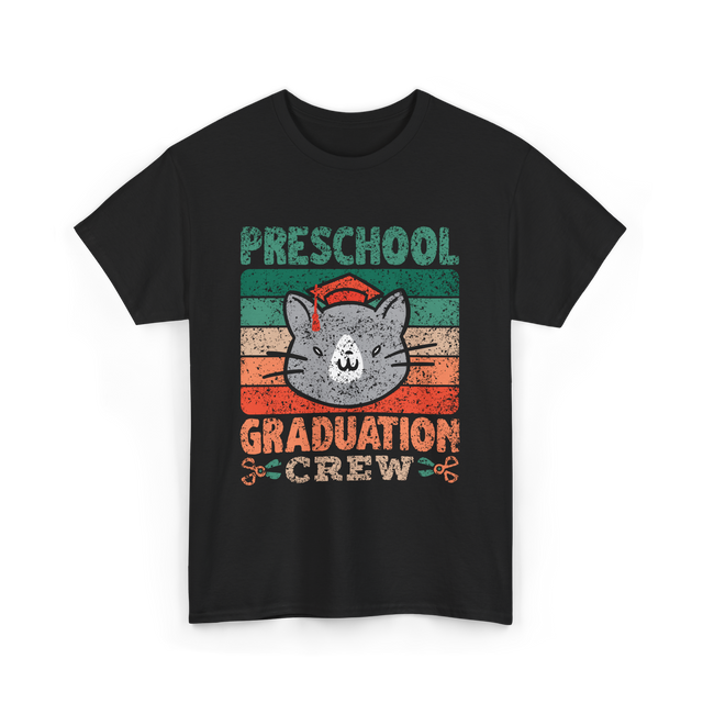 Preschool Graduation Crew Graduation T-Shirt - Black