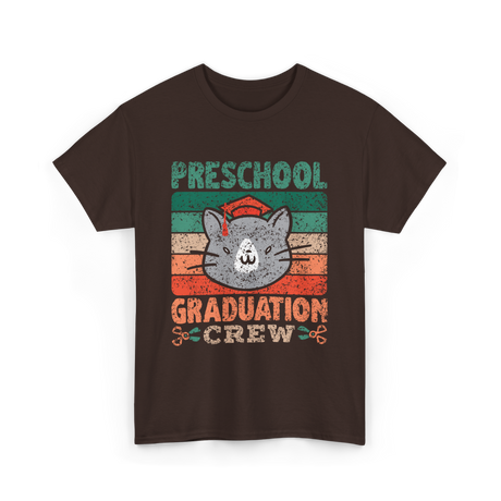 Preschool Graduation Crew Graduation T-Shirt - Dark Chocolate