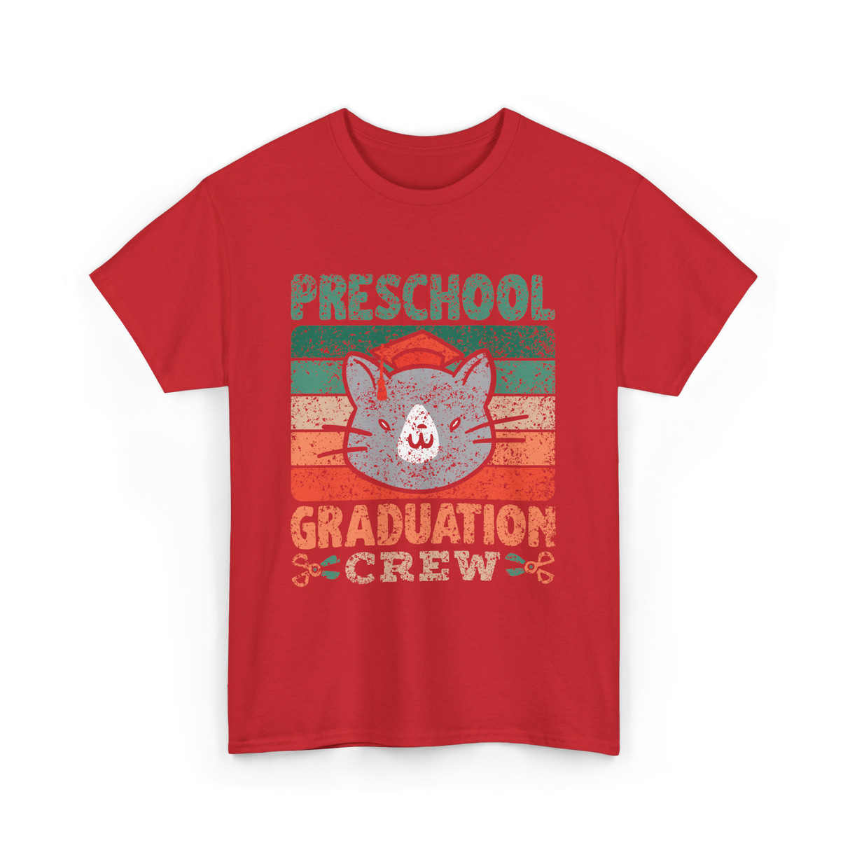 Preschool Graduation Crew Graduation T-Shirt - Red