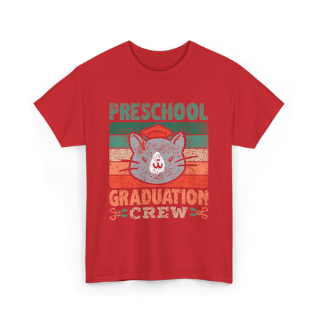 Preschool Graduation Crew Graduation T-Shirt - Red