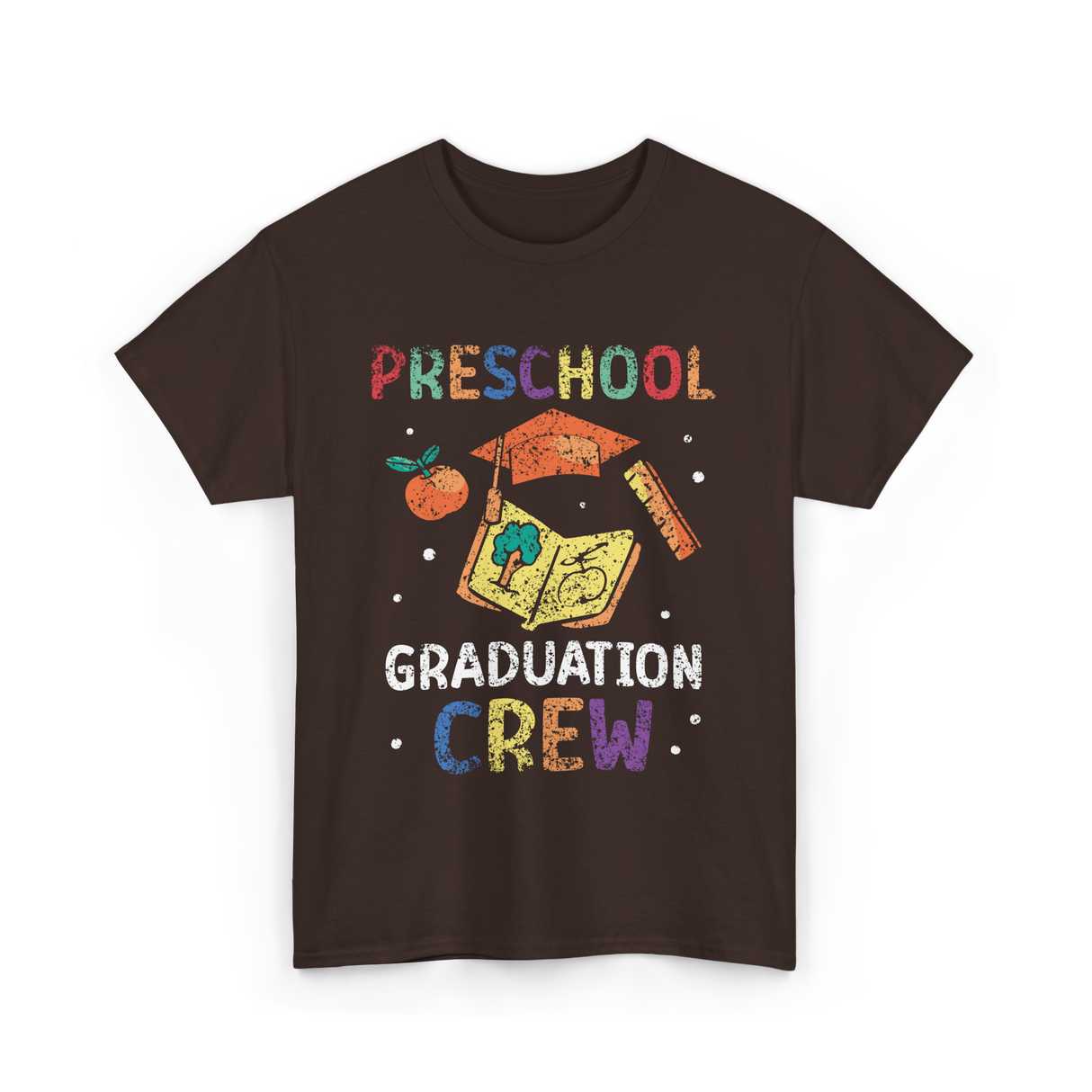 Preschool Graduation Crew Preschool T-Shirt - Dark Chocolate