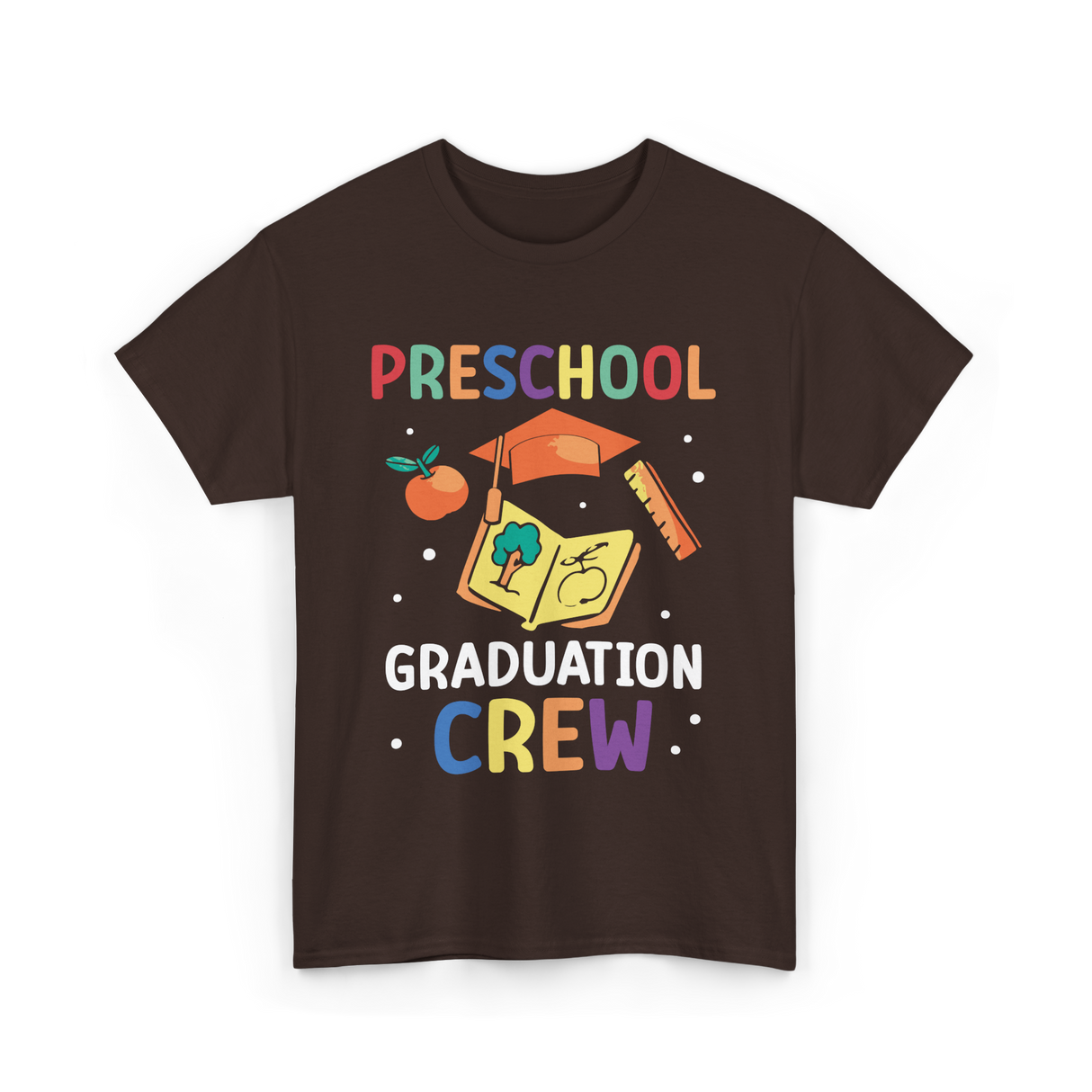 Preschool Graduation Crew Preschool T-Shirt - Dark Chocolate