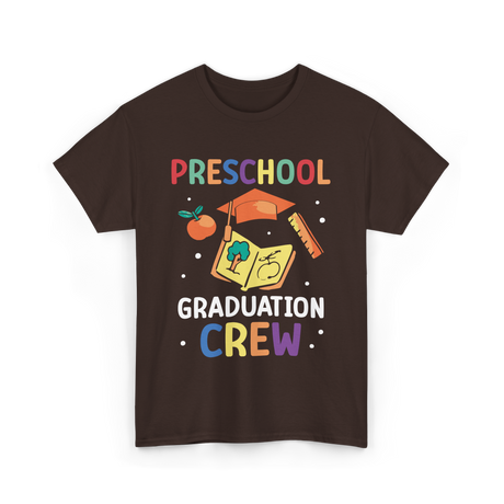 Preschool Graduation Crew Preschool T-Shirt - Dark Chocolate