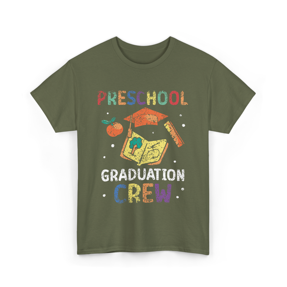 Preschool Graduation Crew Preschool T-Shirt - Military Green