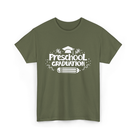 Preschool Graduation Graduate Preschool T-Shirt - Military Green