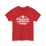 Preschool Graduation Graduate Preschool T-Shirt - Red