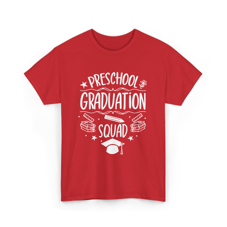 Preschool Graduation Squad Graduation T-Shirt - Red