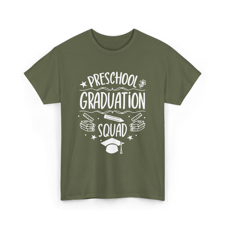 Preschool Graduation Squad Graduation T-Shirt - Military Green