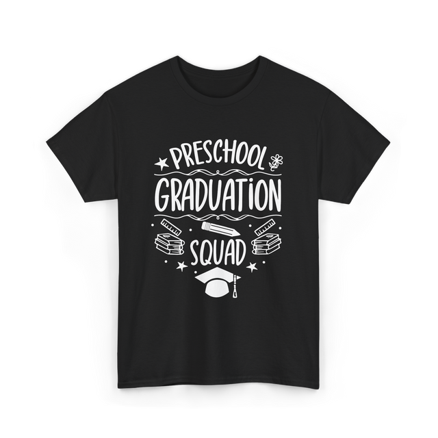 Preschool Graduation Squad Graduation T-Shirt - Black