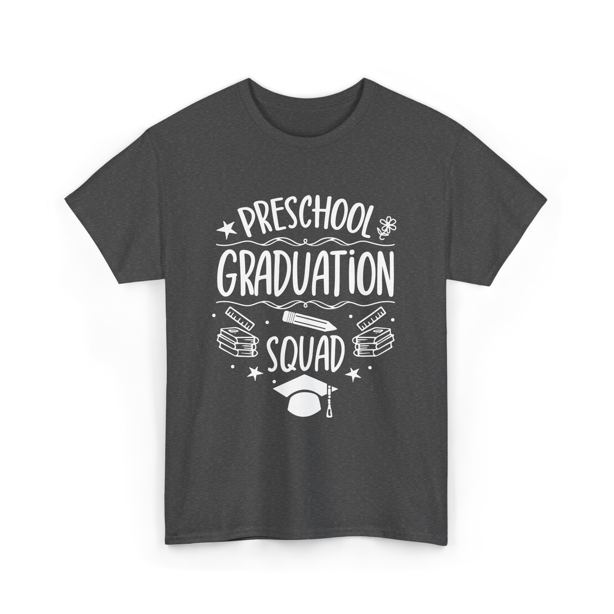 Preschool Graduation Squad Graduation T-Shirt - Dark Heather