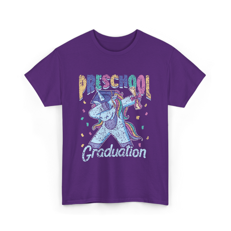 Preschool Graduation Unicorn T-Shirt - Purple