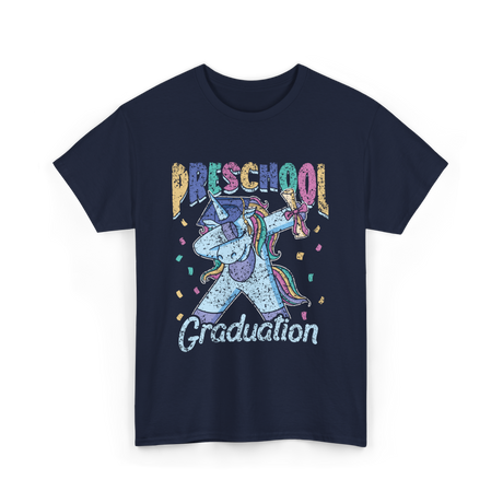 Preschool Graduation Unicorn T-Shirt - Navy