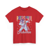 Preschool Graduation Unicorn T-Shirt - Red