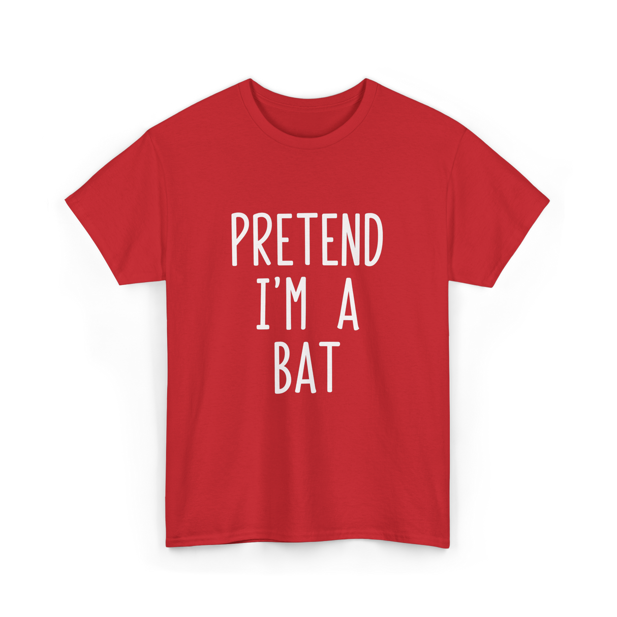 Pretend I'm A Bat T-Shirt - Red