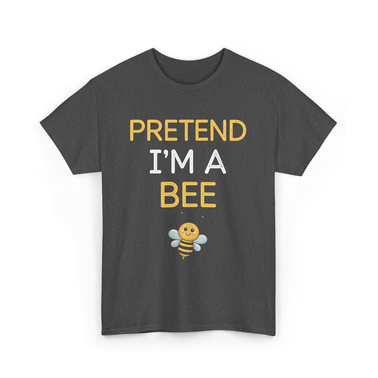 Pretend I'm A Bee Costume T-Shirt - Dark Heather