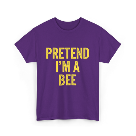 Pretend I'm A Bee Costume T-Shirt - Purple