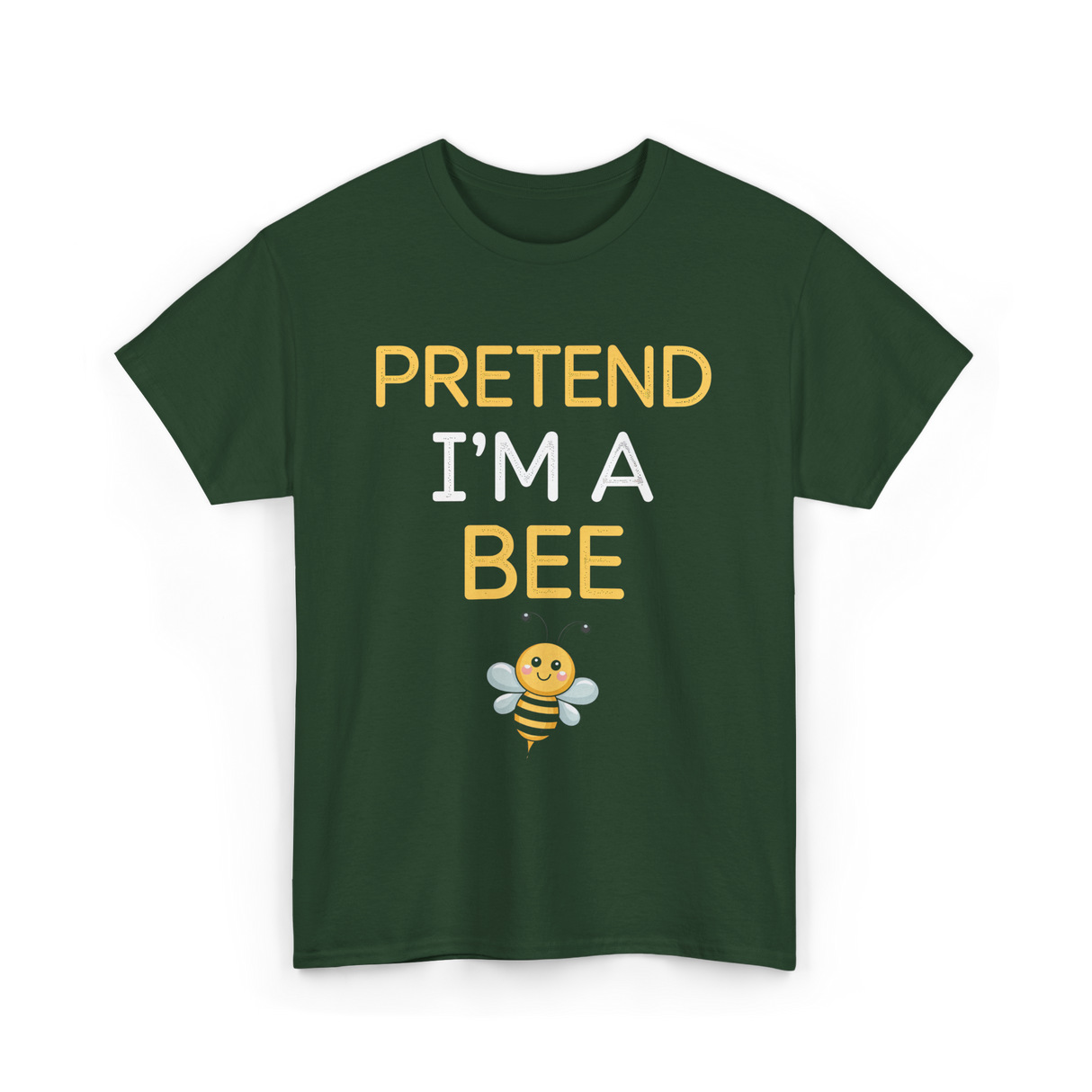 Pretend I'm A Bee Costume T-Shirt - Forest Green