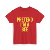 Pretend I'm A Bee Costume T-Shirt - Red