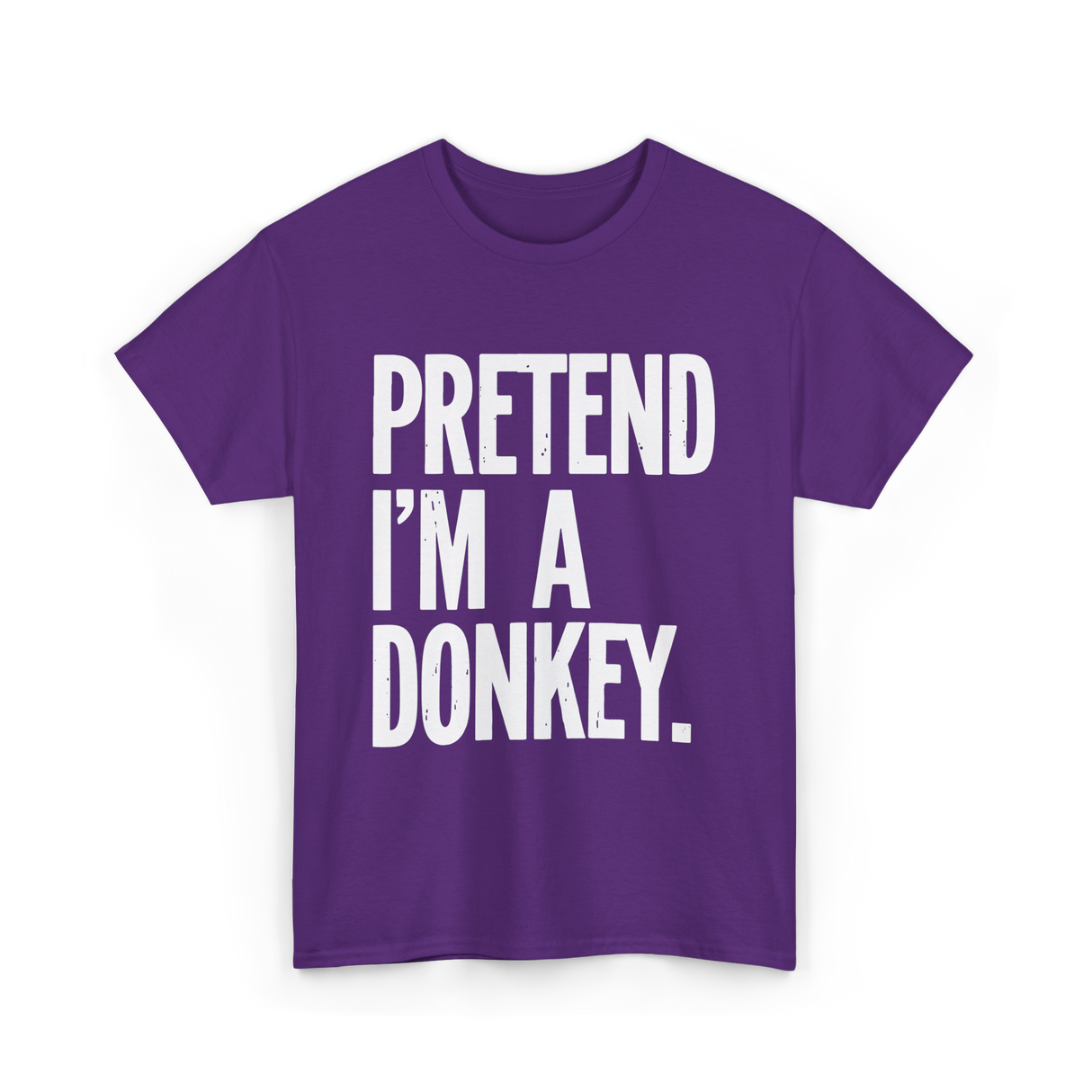 Pretend I'm A Donkey Costume T-Shirt - Purple