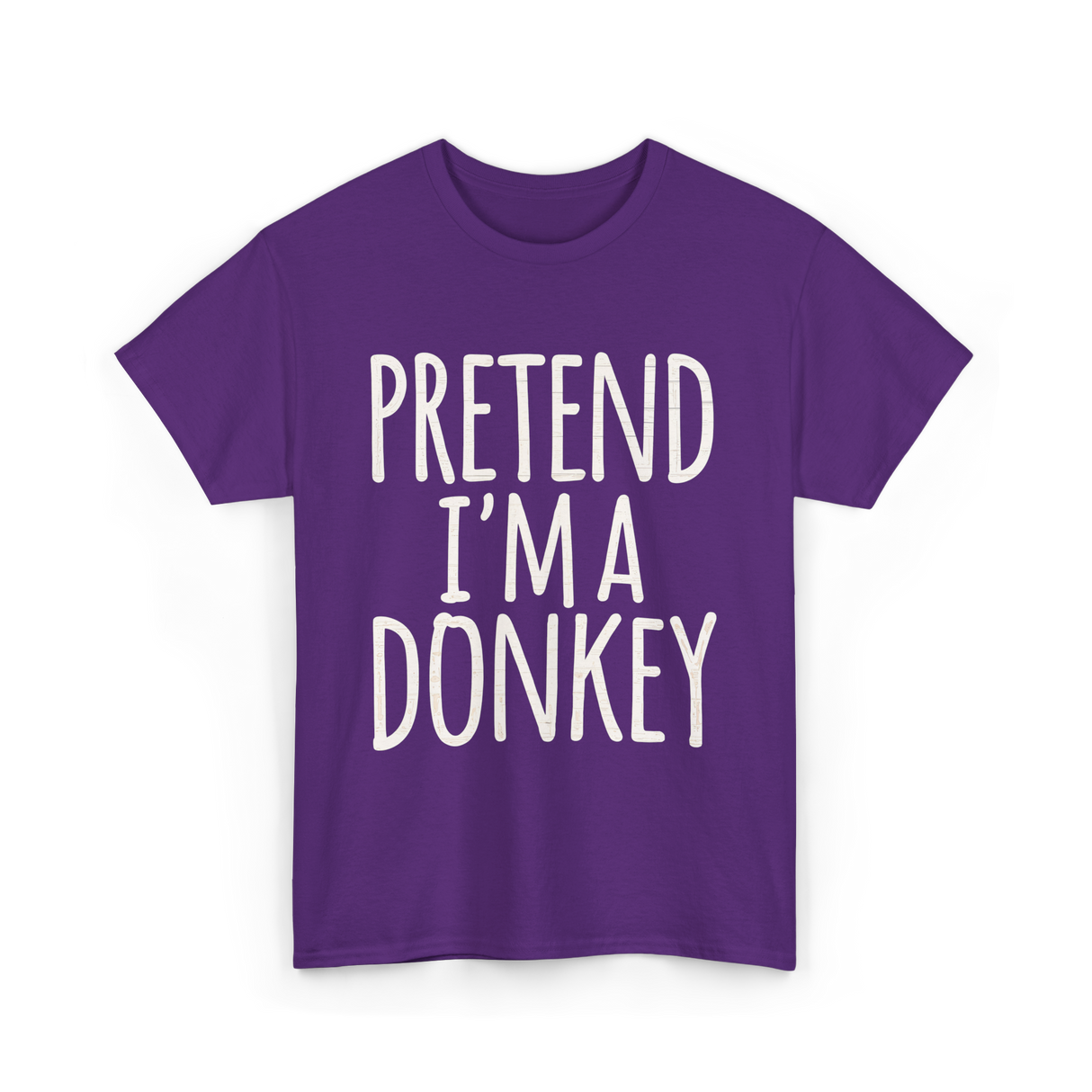 Pretend I'm a Donkey Costume T-Shirt - Purple